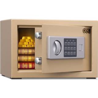 👉 Wandkast goud active Deli Home Office Hotel Mini Electronic Security Lock Box Safety (Goud)