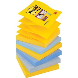 👉 Houten blok Post-it Super Sticky Z-Notes New York, ft 76 x mm, geassorteerde kleuren, 90 vel, pak van 6 blokken 638060653258
