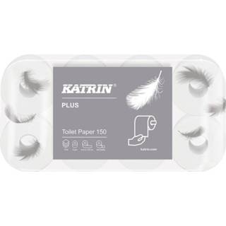 👉 Toiletpapier Katrin Plus, 3-laags, 150 vel per rol, pak van 8 rollen 6414301013258