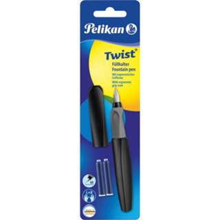 👉 Vulpen zwart Pelikan Twist, op blister, 4012700946812