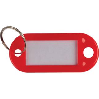 Sleutelhanger rood Q-Connect sleutelhanger, pak van 10 stuks, 5705831108707