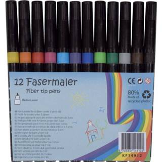 👉 Viltstift Q-Connect viltstift, geassorteerde kleuren, pak van 12 stuks 5705831149120