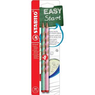 👉 Potlood Stabilo Easygraph voor rechtshandigen op blister, pastelgroen en pastelroze 4006381558808