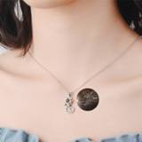 👉 Hanger wit active Chains||||Chains>Kleding 100 Language I love You Ketting Memory Projection Pendant Wedding Letter Necklace (Wit Koper)