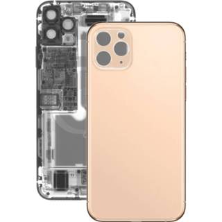 👉 Goud active Back Battery Cover Glass Panel voor iPhone 11 Pro (goud)