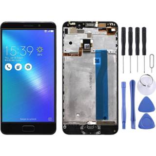 👉 Digitizer zwart active Lcd-scherm en volledige montage met frame voor ASUS Zenfone 3S Max ZC521TL X00GD (zwart)