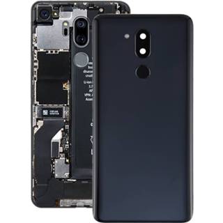 👉 Batterij zwart active achterkant met cameralens en vingerafdruksensor voor LG G7 ThinQ / G710 G710EM G710PM G710VMP (zwart)