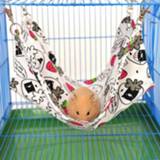 👉 Hangmat canvas klein active Huisdier hangmat, lekker warm kat hamster mat, nest bed, klein, maat: 16 * 15 cm, willekeurige kleurweergave