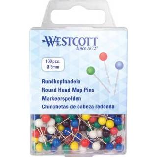 👉 One Size GeenKleur Markeerspelden Westcott ø5mm ass. kleuren, x 16mm 4027521520035