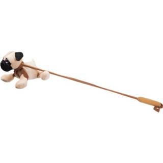 👉 Hondenknuffel bruin pluche One Size Kamparo met riem 23 cm lichtbruin 5050565317223