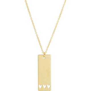 👉 Halsketting geelgoud One Size goudkleurig TFT Collier Hartjes 0,9 mm 41 - 43 45 cm 8718834674251