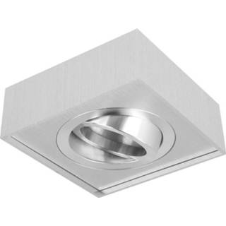 👉 Inbouwspot aluminium active Hoog, Vierkant, Kantelbaar, Geborsteld