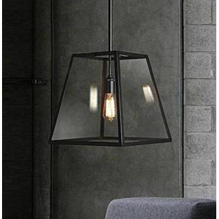 👉 Industriële hanglamp zwart glas One Size GeenKleur Boston Filament Vintage Industriele 7432022221287