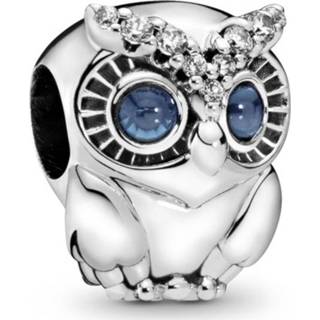 👉 Bedel zilver One Size blauw Pandora 798397NBCB Sparkling Owl 5700302817393
