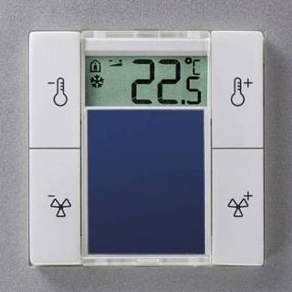 👉 Temperatuursensor active Opus met display in Systeem 55 afdekraam 4-weg... 4028232322628