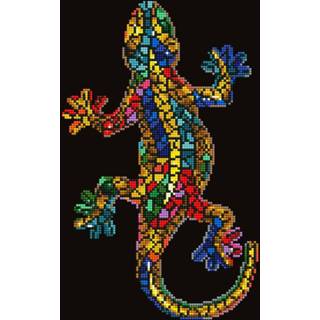 👉 One Size GeenKleur Diamond Dotz® Gekko Paua - Painting (35x49 cm) 4897073244204