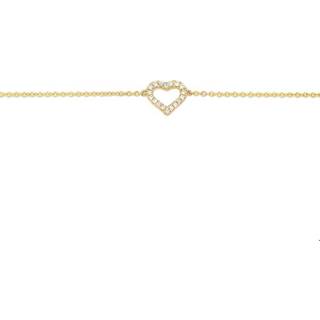 👉 Armband goud diamant One Size goudkleurig TFT Hart 0.06ct H P1 16,5-17,5-18,5 cm 8718834175932