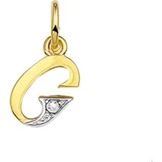 👉 Bedel diamant goud geelgoud vrouwen active TFT Letter G 0.01ct H P1 8718834221653