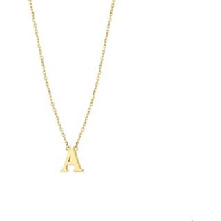 👉 Halsketting geelgoud One Size goudkleurig TFT Collier Letter A 40 - 42 44 cm 8718834613809