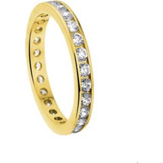 👉 Zirkonia vrouwen ringen active Geelgouden Ring 4013709 15.50 mm (49) 8718834191185 8718834191178