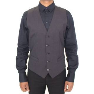 👉 Vest m male grijs Stretch