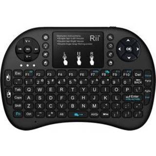 👉 Rii Mini Wireless Keyboard i8+ RF Draadloos QWERTY Engels Zwart toetsenbord
