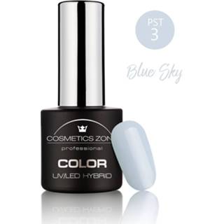 👉 Nagellak gel blauw One Size Cosmetics Zone UV/LED Hybrid 7ml. Blue Sky PST3 7433652333395