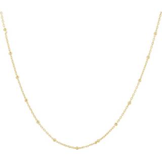 👉 Halsketting geelgoud One Size goudkleurig TFT Collier Bolletjes 1,3 mm 41 + 3 cm 8718834663538