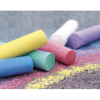 👉 Stoepkrijt One Size GeenKleur Eberhard Faber glitter 100 stuks in bak 4087205265997