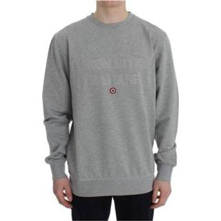 👉 Pullover male grijs Stretch Crewneck Sweater 8052744113166