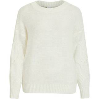 👉 XL vrouwen wit Strickpullover Zopfmusterärmel