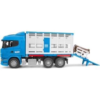 👉 One Size GeenKleur Scania R dierentransporter Bruder 4001702035495
