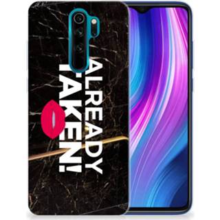 👉 Siliconen hoesje zwart Xiaomi Redmi Note 8 Pro met naam Already Taken Black 8720215919912