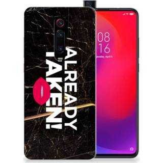 👉 Siliconen hoesje zwart Xiaomi Mi 9T Pro | Redmi K20 met naam Already Taken Black 8720215968279