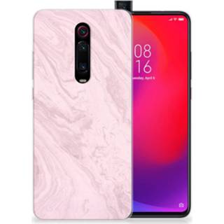 👉 Siliconen hoesje roze Xiaomi Mi 9T Pro | Redmi K20 TPU Marble Pink 8720215974973