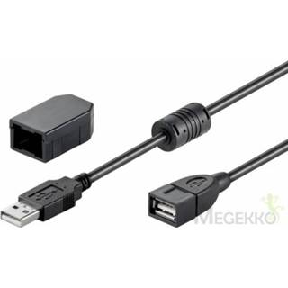 Zwart Microconnect USBAA2WF USB A USB-kabel 5712505791714