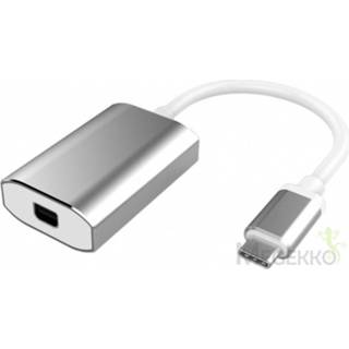 👉 Microconnect USB3.1CMDPS 0.2m USB C Mini DisplayPort Zilver, Wit video kabel adapter