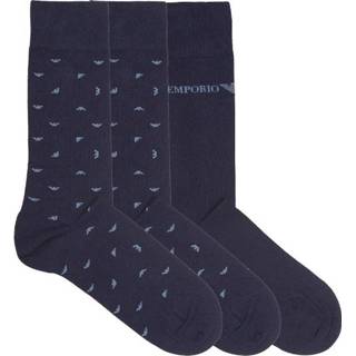 👉 Sokken blauw donkerblauw mannen Emporio Armani 2-pack heren - donkerblauw/logo 8055180867709