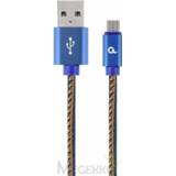 👉 Blauw Cablexpert CC-USB2J-AMMBM-2M-BL USB-kabel 2.0 USB A Mini-USB B 8716309108171