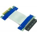 👉 Blauw grijs Inter-Tech 88885458 kabeladapter/verloopstukje PCIe x4 Blauw, 4260455643412