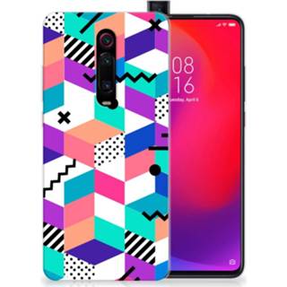 👉 Houten blok Xiaomi Mi 9T Pro | Redmi K20 TPU Hoesje Blokken Kleurrijk 8720215036534