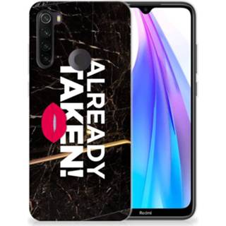 👉 Siliconen hoesje zwart Xiaomi Redmi Note 8T met naam Already Taken Black 8720215167696