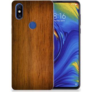 👉 Bumper hoesje hout Xiaomi Mi Mix 3 Donker 8720215181852