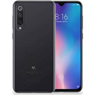 👉 Siliconen hoesje Xiaomi Mi 9 SE met naam Heart Smile 8720215189650