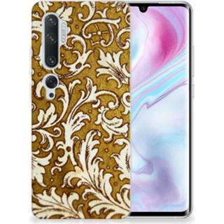 👉 Siliconen hoesje goud Xiaomi Mi Note 10 Pro Barok 8720215199345