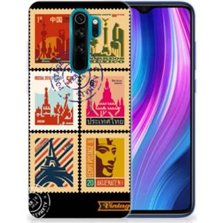 👉 Postzegel siliconen Xiaomi Redmi Note 8 Pro Back Cover Postzegels 8720215213430