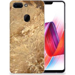 👉 Siliconen hoesje marmer OPPO R15 Pro TPU Creme 8720215242294