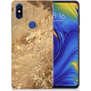 👉 Siliconen hoesje marmer Xiaomi Mi Mix 3 TPU Creme 8720215263961