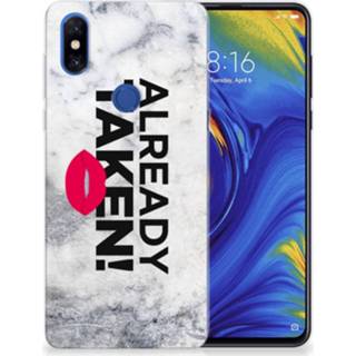 👉 Siliconen hoesje wit Xiaomi Mi Mix 3 met naam Already Taken White 8720215268041