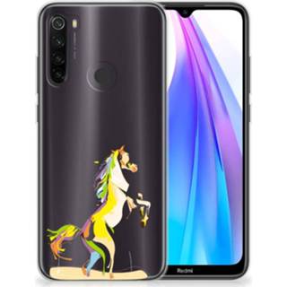 👉 Telefoonhoes Xiaomi Redmi Note 8T Telefoonhoesje met Naam Horse Color 8720215273427